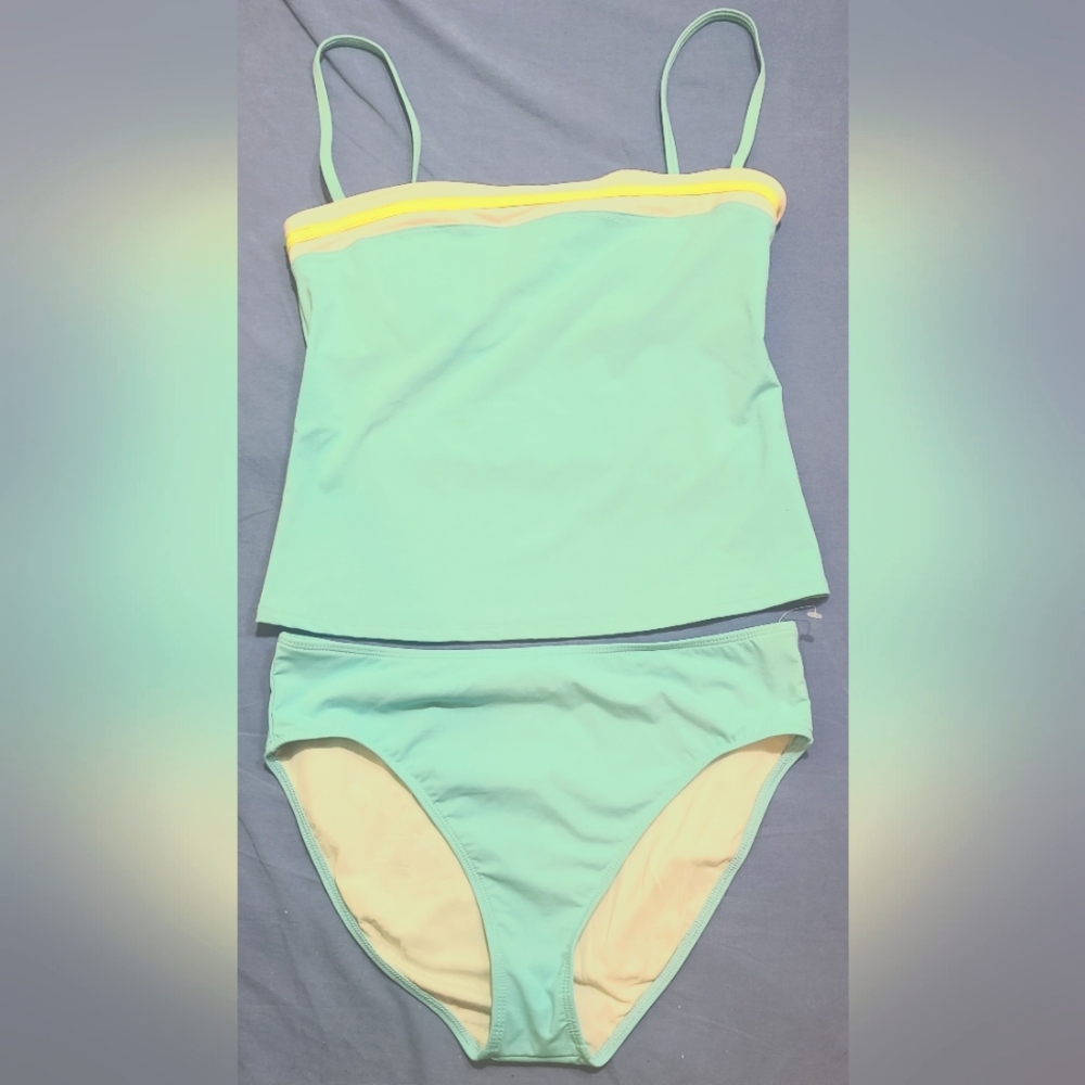 NWOT Ralph Lauren Women's 2 Pc Tankini Swimsuit Sz 14 NWOT